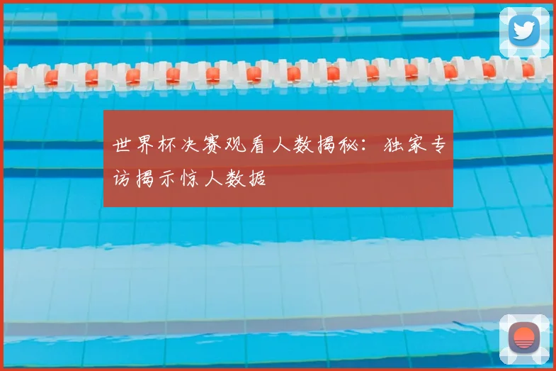 世界杯决赛观看人数揭秘：独家专访揭示惊人数据