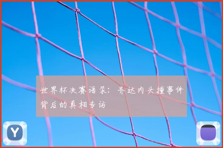 世界杯决赛语录：齐达内头撞事件背后的真相专访